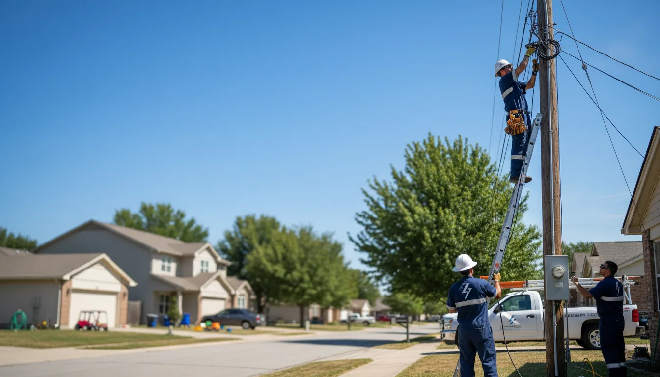 Residential electrician providing installation services in Holtsville, NY